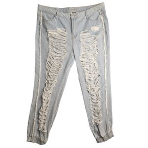 Spoon Jeans ripped  distressed jeans , plus